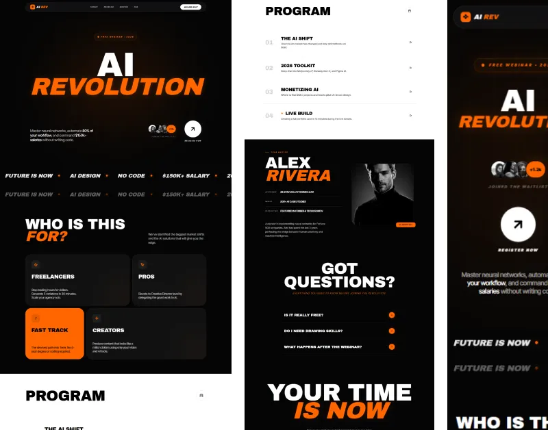 Лендинг AI-Revolution